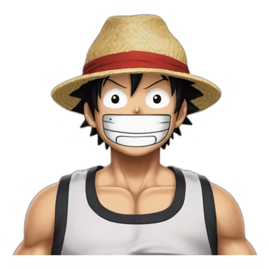 Luffy in gear five sticker