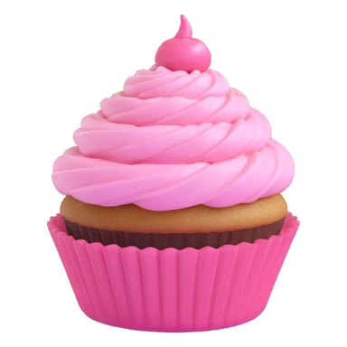 cupcake with pink icing sticker