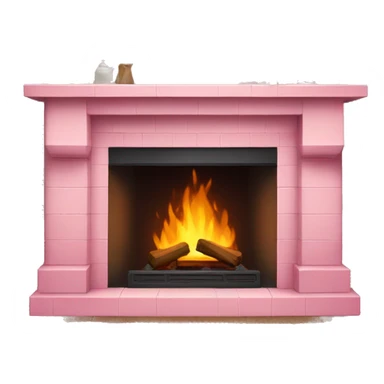 Winter Pink FirePlace sticker
