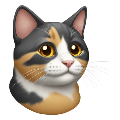 Emoji de un gato de 3 colores  sticker