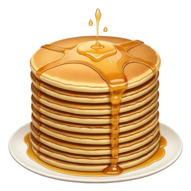 A waterfall but instead of water make it pancakes sticker