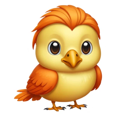  long haired bird sticker