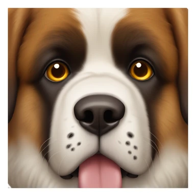 Saint Bernard face sticker