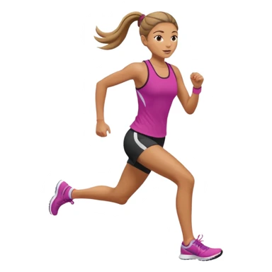 mulher correndo sticker