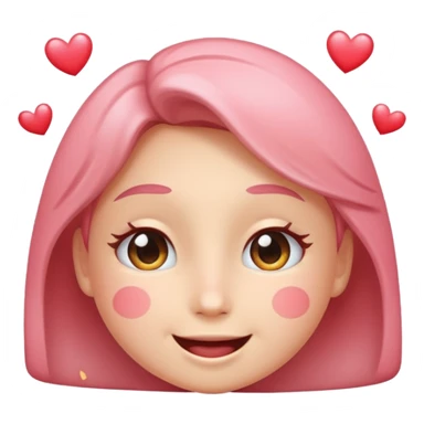 happy face bursting with love sticker