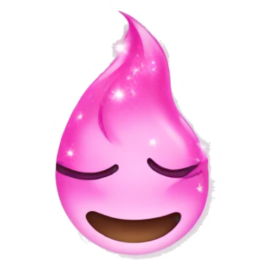 Pink sparkle heat sticker