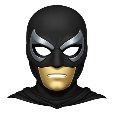 marvel character black holt with iconic black mask sticker