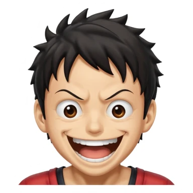 Luffy gear 5 laughing sticker