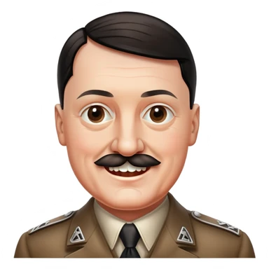 hitler smiles  sticker