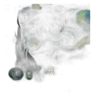 starry night van gogh sticker