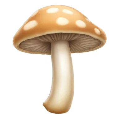 Flesh colored mushroom with long stem sticker