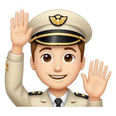 face saluting sticker