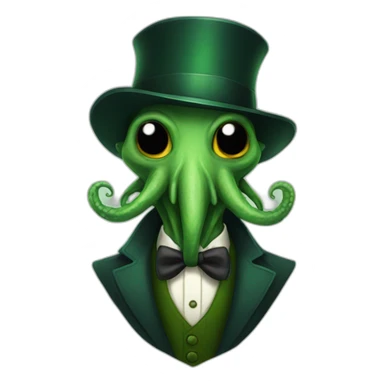 dapper Cthulhu sticker