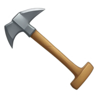 pickaxe cartoon sticker