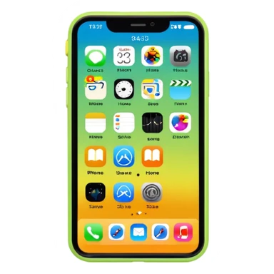 iPhone 5C home screen sticker