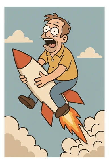 rocket sticker