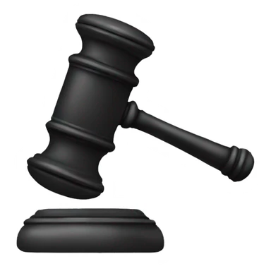 A JUDGE HOLDING A GAVEL sticker