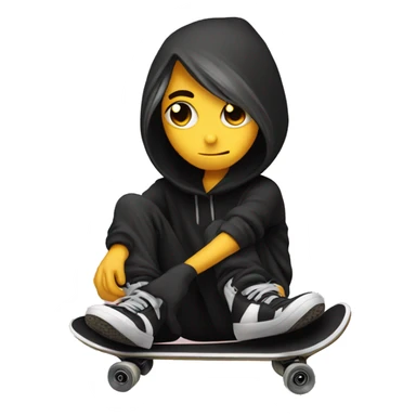 emo skateboarder sticker