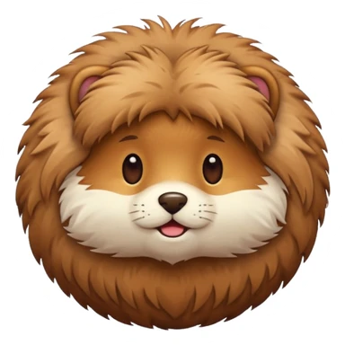 a ball of fur sticker