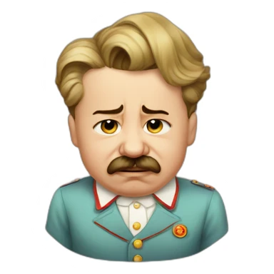 joseph stalin crying as a baby sticker