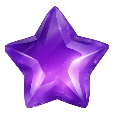 amethyst star stone sticker