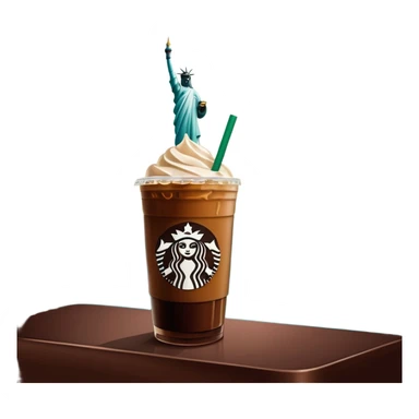 Starbucks iced coffee with Dubai chivalry bar with green filling and burn Khalifa  sticker