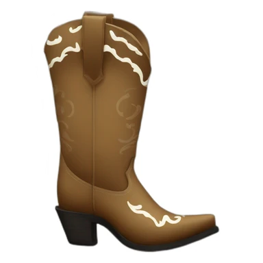 Santiag boot originally with white pattern sticker