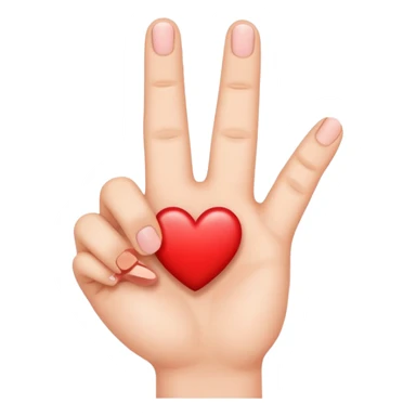 finger heart  sticker
