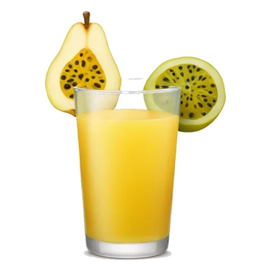 Pear and passion fruit juice  sticker