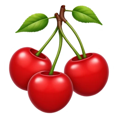 two cherries sticker