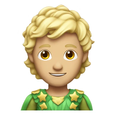 blonde man in fairy costume sticker