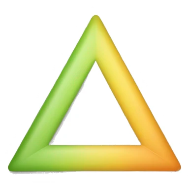 Circle and a triangle combination  sticker