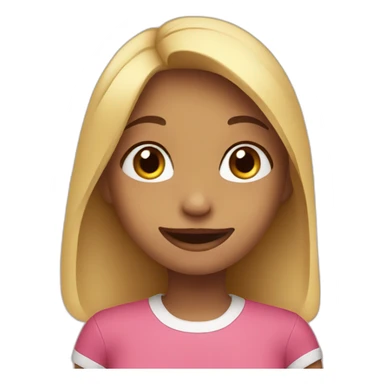 girl saying thank you sticker