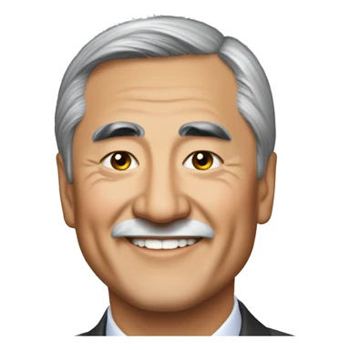 Askar Akayev president Kyrgyzstan sticker