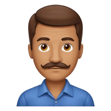 fry with mustache sticker