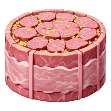 van gogh style abstract SPAM  meat flowers landscape sticker