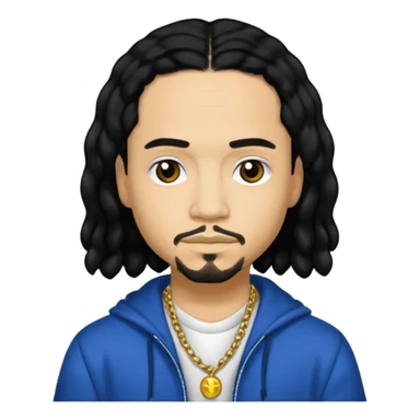 Bizzy Bone with black hair sticker
