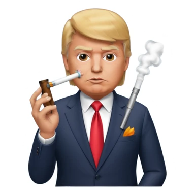 Donald Trump smoking bong sticker