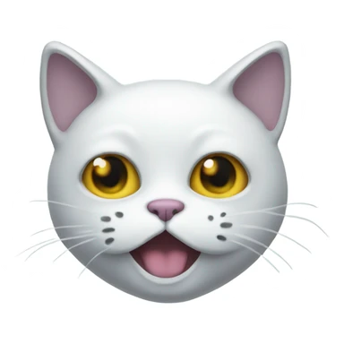 cat with a ghost mask sticker