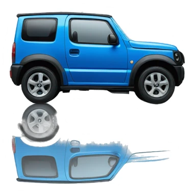A Blue Suzuki Jimny Car  sticker