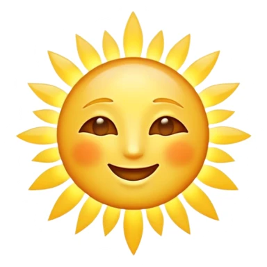 Cinematic Realistic Sunshine Emoji, Warm and golden, with soft rays of light streaming down from a bright, glowing sun. The golden hue bathes the world in warmth, uplifting the spirit and bringing a sense of joy and radiance. Soft glowing outline, capturing the essence of happiness, warmth, and light in a beautiful sunny day! sticker
