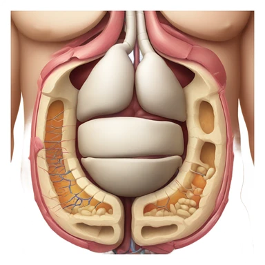 Stomach anatomy sticker