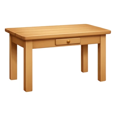 Large pine wood table sticker