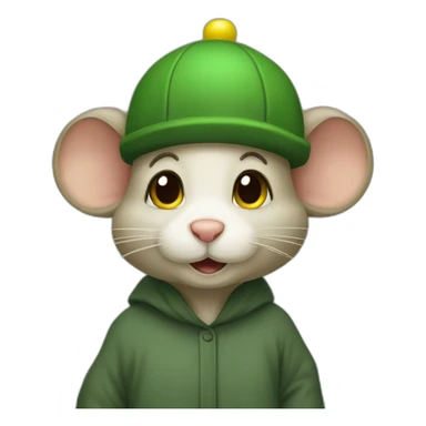 old jerry mouse with green cap, and complete yellow Abaya sticker