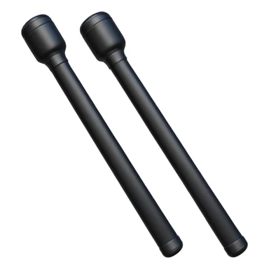 two police batons sticker