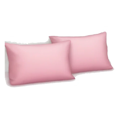 A nice bed with pink pillows and sheets  sticker