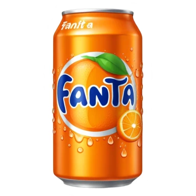 a bright orange Fenta can sticker