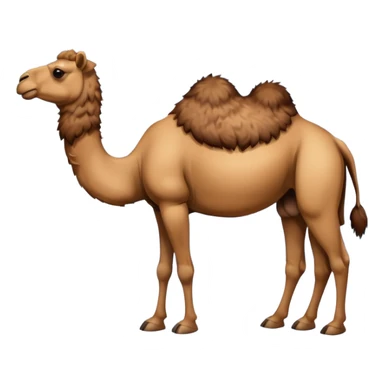 a camel in snow sticker