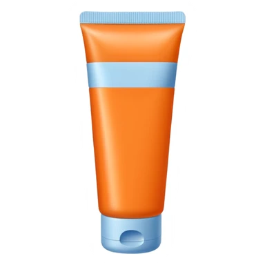 full Orange-colored tube type lotion sticker