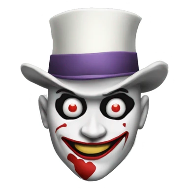 Joker card with gun sticker